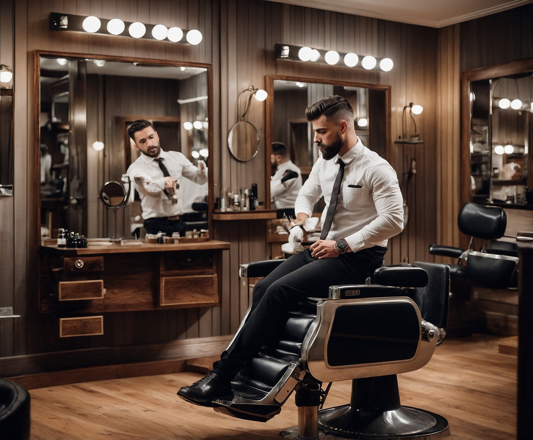 Transformación elegante para caballero moderno