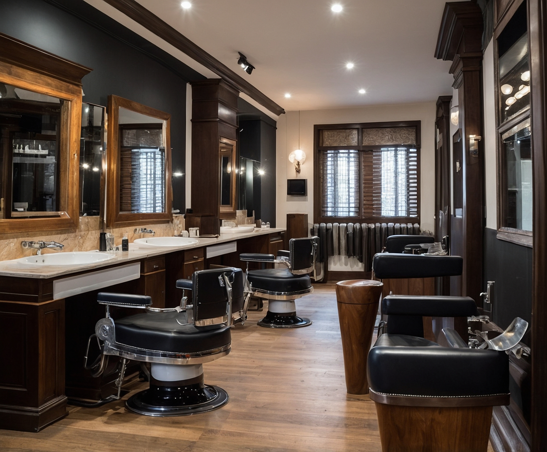 Transformación estilo clásico moderno en barbería